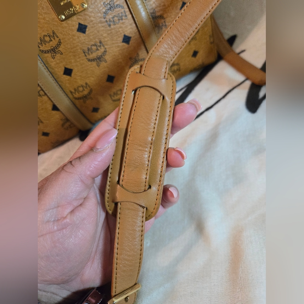 MCM Tan Monogram Handbag - Picture 15 of 16